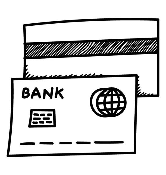 Εμπρός Και Πίσω Σχέδια Της Πιστωτικής Κάρτας — Διανυσματικό Αρχείο