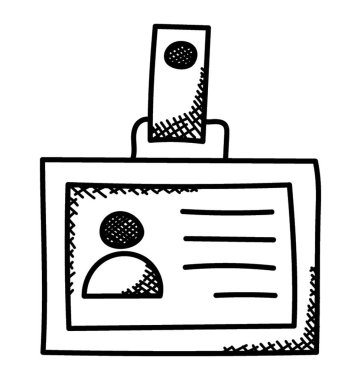 Kimlik ile bu kimlik kartı doodle göster 