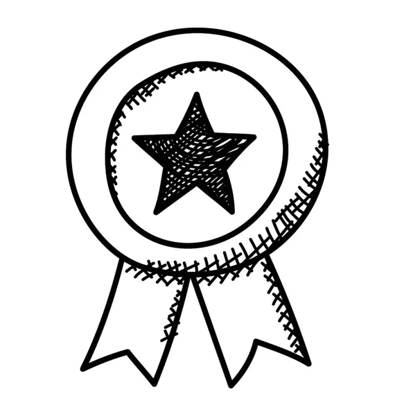 Una Insignia Con Estrella Que Muestra Concepto Calidad Premium — Vector de stock