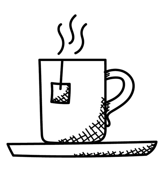 Icono Vector Taza Para Concepto Descanso — Archivo Imágenes Vectoriales