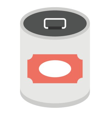 Bir gıda boş etiket, düz simgesi olabilir