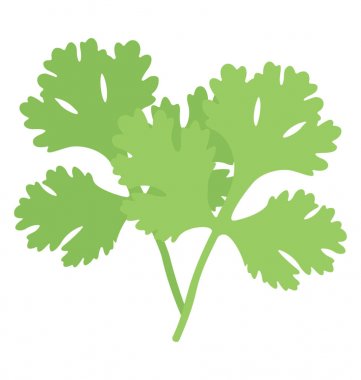 Taze kişniş, Çince maydanoz düz simgesi