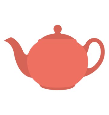 Çaydanlık, su ısıtıcısı düz simgesi