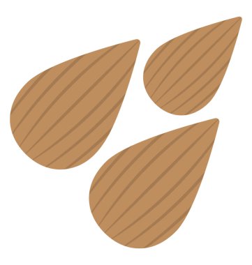 Badem, fındık alan düz simgesi