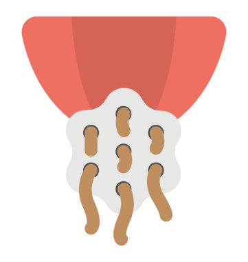 Et doğrayıcılardan ve helikopter düz simgesi