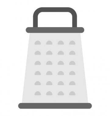 El peyniri ve sebze rende düz simgesi