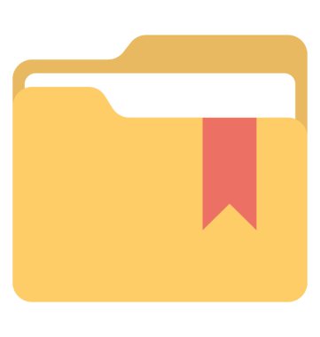 Yer işareti, favori klasör kavramı ile bir klasör