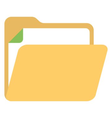 Belge, dosya depolama kavramı ile bir klasör