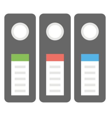 Üç dosyaları, arşivlenen verileri düz simge kutusu