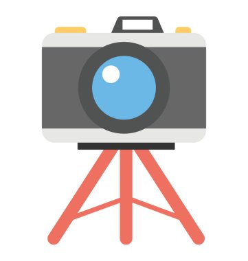 Stand, fotoğraf kavramı DSLR fotoğraf makinesi