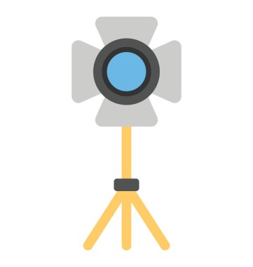 Stüdyo ahır kapı ile birden parlamak, çekim stand düz simgesi