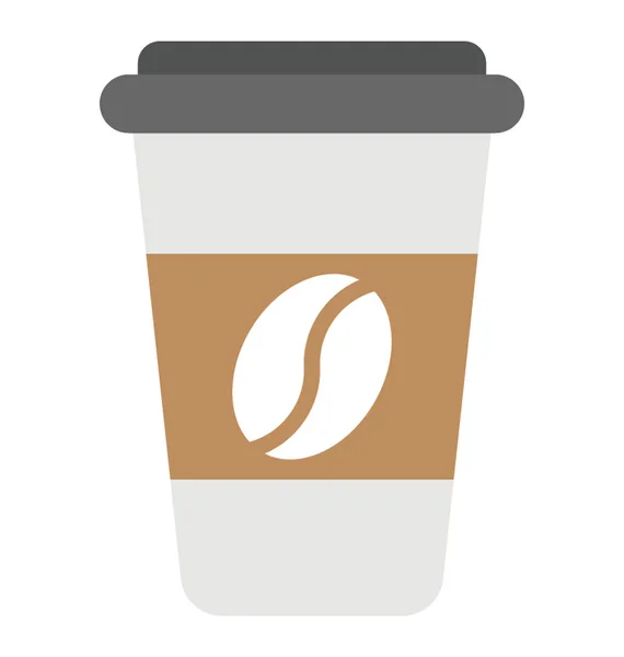 Einweg Kaffeetasse Flaticon — Stockvektor