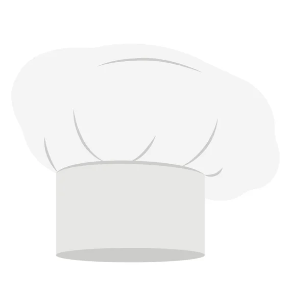 Chef Sombrero Logotipo Elemento Icono Plano — Archivo Imágenes Vectoriales