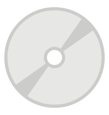 CD disket, dvd düz simgesi