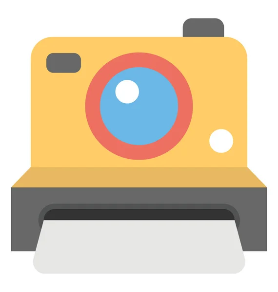 Мгновенная Винтажная Камера Иконка Фотографии — стоковый вектор
