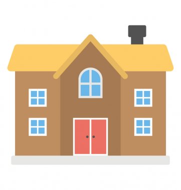 Düz simgesi tasarım bungalov Mimarlık