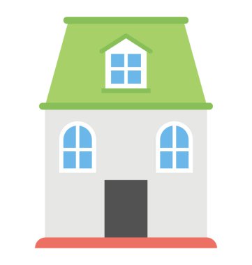 Düz simgesi tasarım bir Villa