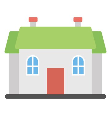 İngilizce ülke ev düz simgesi tasarımı