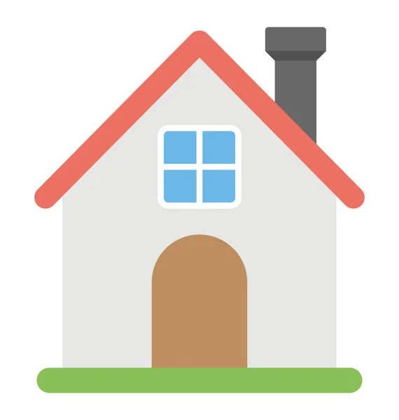 Ein Einfamilienhaus Wohnhaus — Stockvektor