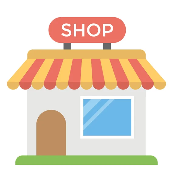 Store Front Local Shopping Store Shop — Stock Vector