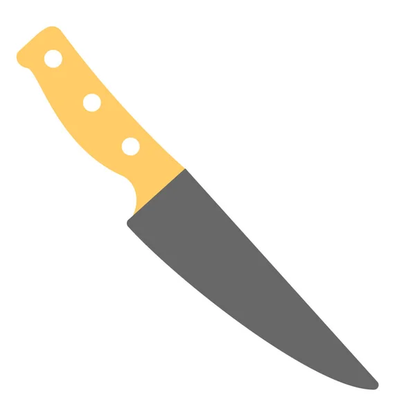 Ein Scharfes Küchenutensil Messer — Stockvektor