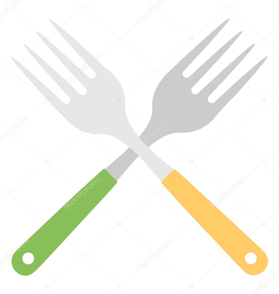 Spoons crossed placed, cutlery
