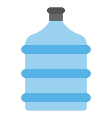 Düz simgesi tasarım büyük su şişe