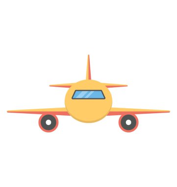 Uçan bir uçak airbus düz simgesi