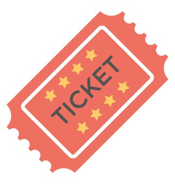 Bir erişim belirteci, pass düz simgesi