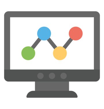 Online çubuk grafik analiz, düz tasarım Pazar araştırması konsepti