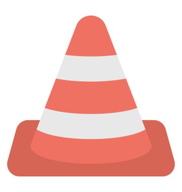 Bir koni tehlike koni called bir inşaat sitesinde yer