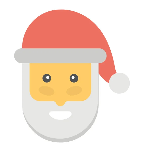 Happy Santa Claus Mask Christmas Celebration Concept — Stock Vector