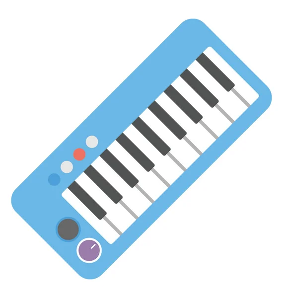 Teclado Piano Piano Instrumento Musical — Vetor de Stock