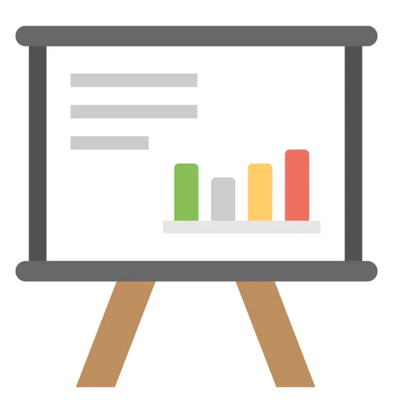 Projektanalyse Flache Icon Barchart Analyse — Stockvektor