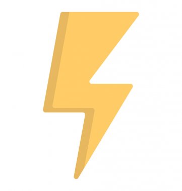 Düz simgesi tasarım yıldırım 