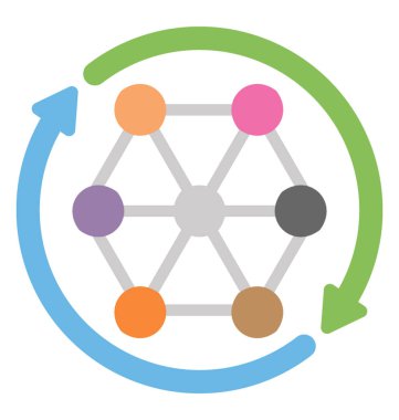 Sosyal Medya teknoloji sembolü dijitalleştirme