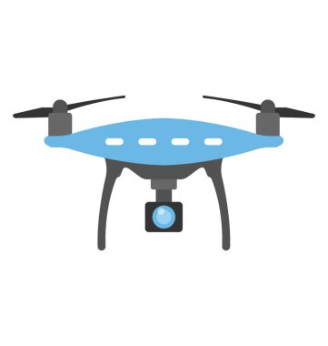 Önden Görünüm uzak hava drone ile a fotoğraf makinesi fotoğraf veya video kaydını alarak 