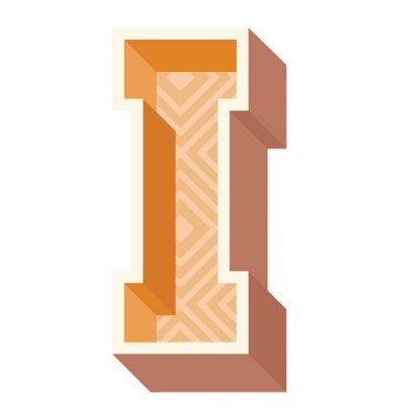 Mektubu ben 3d tasarım tasarım düz simgesi