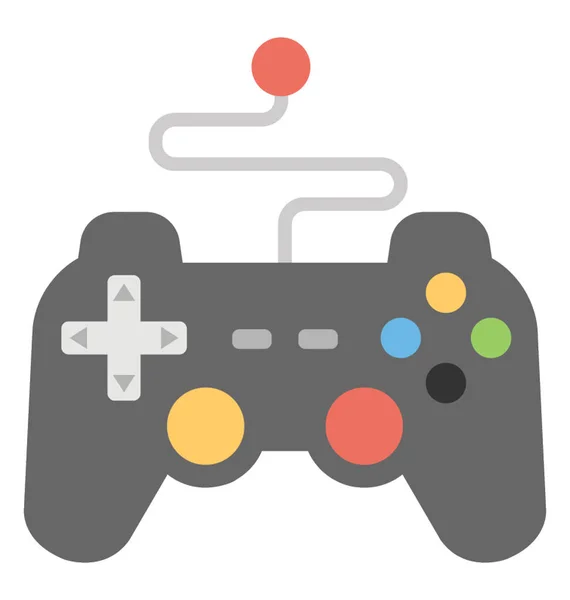 Joystick Con Controller Giochi Cavo — Vettoriale Stock