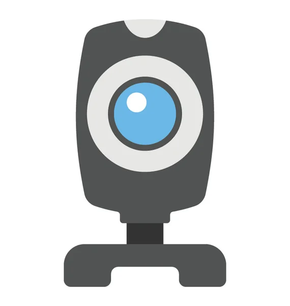 Bir Güvenlik Donanımları Güvenlik Kamerası — Stok Vektör