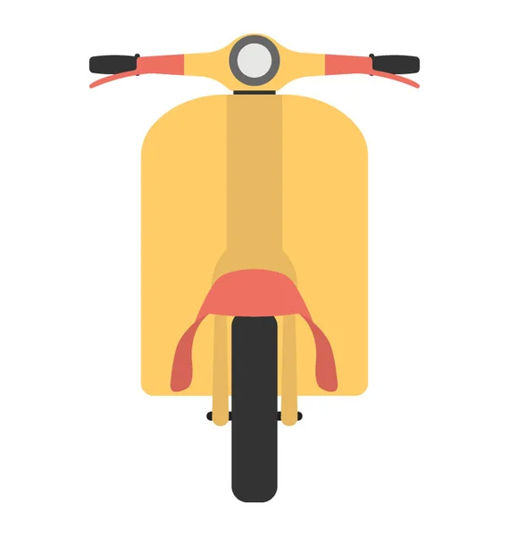 Icône Vectorielle Scooter Moteur Design Plat — Image vectorielle