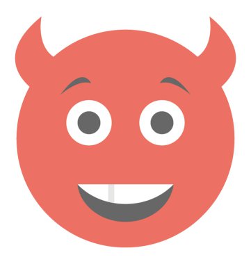 İnek tutum ya da devilness temsil etmek için tasarlanmış bir surat