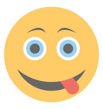 Bir sosyal iletişim platformları emoji yaramaz ifade