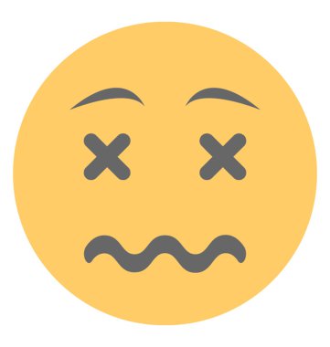 Şaşırmış gülen yüz, karışık emoji