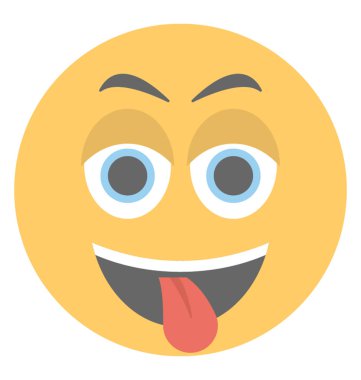 Bir sosyal iletişim platformları emoji yaramaz ifade
