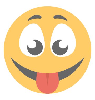 Bir sosyal iletişim platformları emoji yaramaz ifade