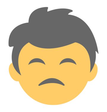 Sıkılmış olmak ifade resmeden bir surat