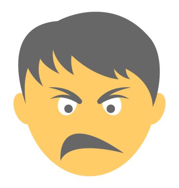 Rahatsız ifade bir surat