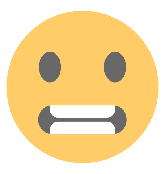 Expressão Gritante Emoticon — Vetor de Stock