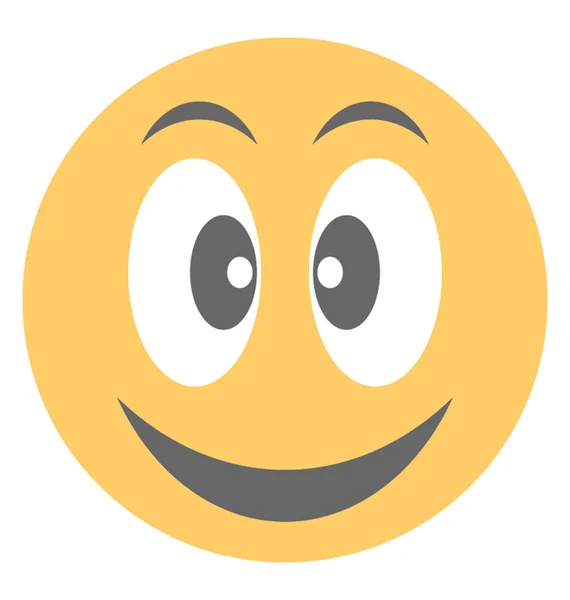 Ein Emoticon Als Ausdruck Des Glücks — Stockvektor